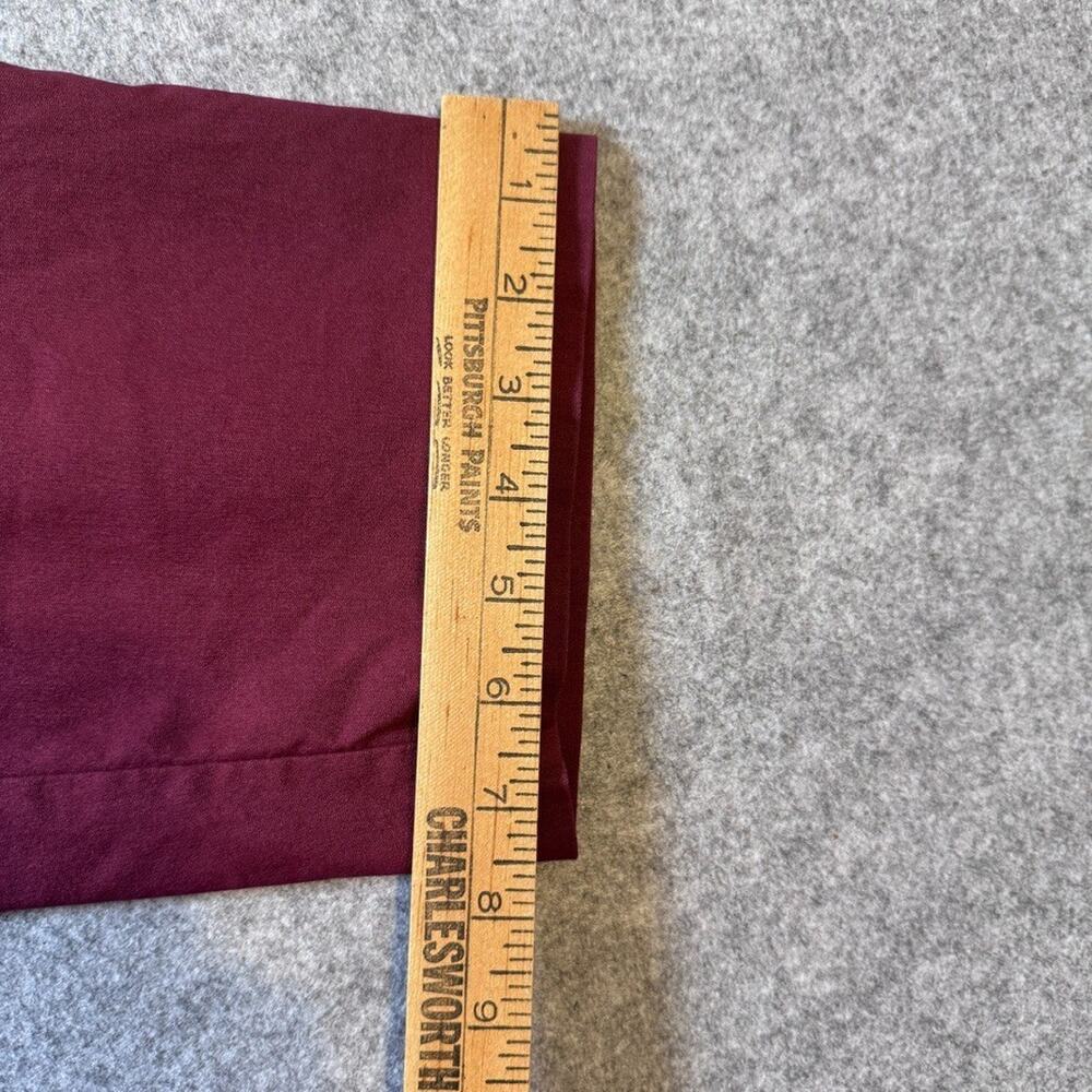 Tribal Women's Pull On Crop Pants Burgundy Stretch Career Casual Size 18W - Picture 8 of 11